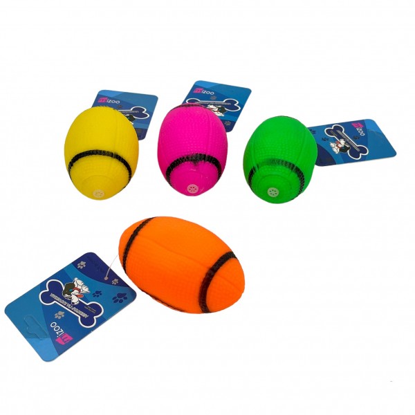 ΠΑΙΧΝΙΔΙ ΣΚΥΛΟΥ ΜΕ ΗΧΟ ΜΠΑΛΑ ΡΑΓΚΜΠΙ ΔΙΑΦΟΡΑ ΧΡΩΜΑΤΑ 10X6CM